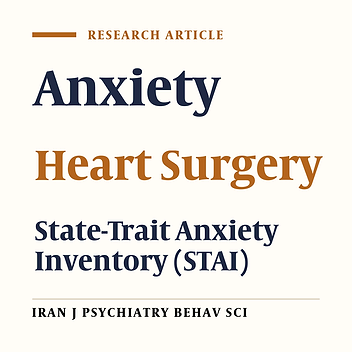 Preoperative Anxiety in Candidates for Heart Surgery