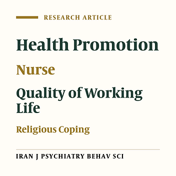 Association Between Religious Coping and Quality of Working Life in Nurses