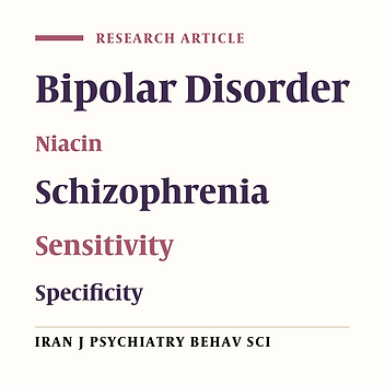 Comparison of Niacin Skin Flush Response in Patients with Schizophrenia and Bipolar Disorder