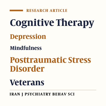 Effectiveness of a Combined Mindfulness-Based Cognitive Therapy and Mindfulness-Based Stress Reduction Intervention on Depression Symptoms and Quality of Life in a Group of Iranian Veterans with Posttraumatic Stress Disorder