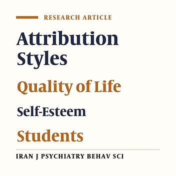 The Relationship Between Quality of Life and Self-esteem and Attribution Styles in Primary School Students