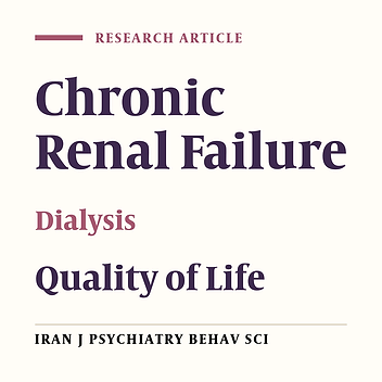 Relationship Between Duration of Dialysis and Quality of Life in Hemodialysis Patients