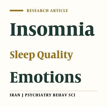 Emotional Dysregulation Leads to Reduced Sleep Quality When the Level of Repetitive Negative Thoughts Is High: Findings of a Structural Equation Model