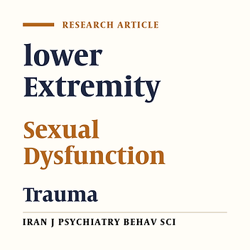 Male Sexual Dysfunction Before and After Lower Limb Trauma