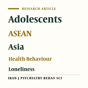 Loneliness and Health Risk Behaviors Among ASEAN Adolescents