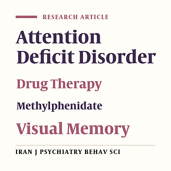 Impact of Long-Term Use of Methylphenidate on Visual Memory of Drug-Naïve Children with Attention Deficit Disorder