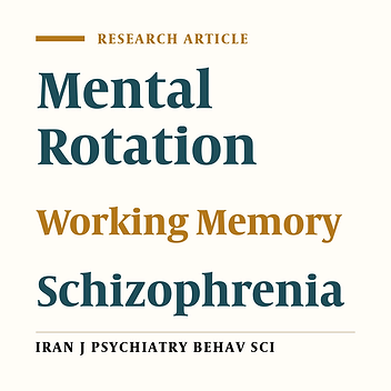 Abnormalities of Motor Imagery Ability Associated with Spatial Working Memory Dysfunction in Chronic Schizophrenic Patients