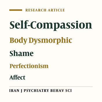 Relationship of Concern About Body Dysmorphia with External Shame, Perfectionism, and Negative Affect: The Mediating Role of Self-Compassion