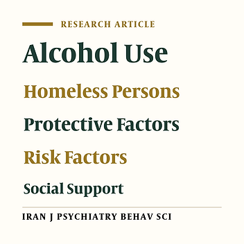 Alcohol Use Among Homeless Men in Tehran, Iran: Risk and Protective Factors
