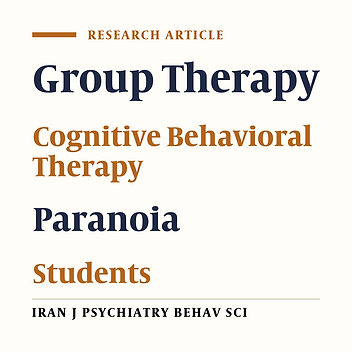 Efficacy of Anxiety-Based Cognitive Behavioral Therapy for Paranoid Ideation in a Non-Clinical Population: A Randomized Controlled Trial