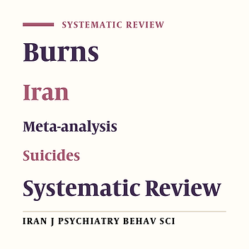 Forms of Self-immolation in Iran: A Systematic Review and Meta-analysis