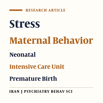 Effect of Interpersonal Psychotherapy Oriented Child Birth Education on Stress and Role Adaptation in Mothers with Premature Birth: A Randomized Clinical Trial