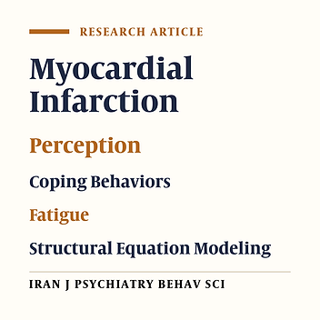 Relationship Between Type D Personality Subscales, Coping Strategies, Illness Perception, and Fatigue in Myocardial Infarction Patients Using Structural Equation Modeling, in Isfahan, Iran 2016 - 17