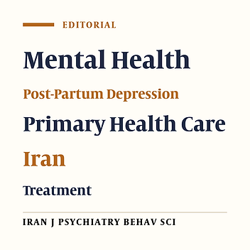 Perspective of Postpartum Depression Treatment in Iran
