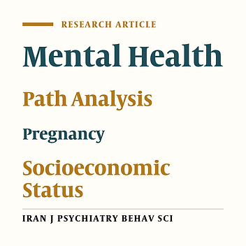 The Relationship Between Household Socioeconomic Status and Mental Health in Women During Pregnancy: A Path Analysis
