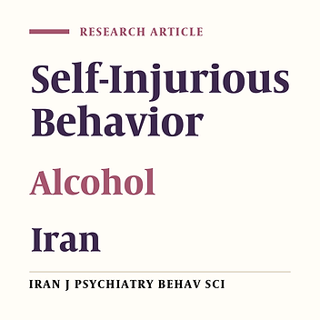 Psychometric Properties of the Inventory of Statements About Self-Injury (ISAS) in Iranian Opioid and Alcohol Abusers
