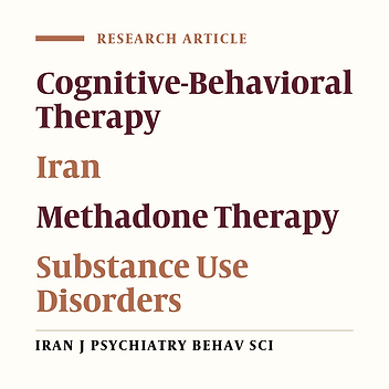 Cognitive-Behavioral Therapy for Opiate Users in Methadone Treatment: A Multicenter Randomized Controlled Trial
