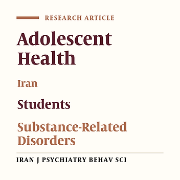Investigating the Factors Related to Substance Use in the Iranian High School Students Using the Positive Youth Development Model