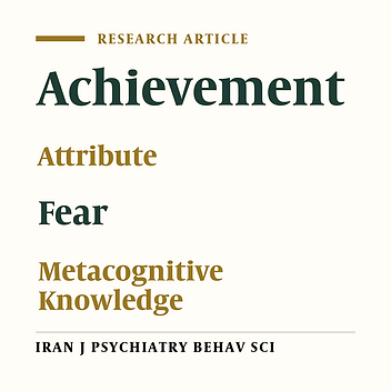 Investigating the Relationship Between Attribution Styles and Metacognitive Skills With Fear of Success Among Students