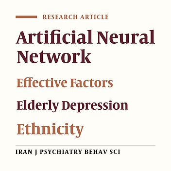 Predicting Elderly Depression: An Artificial Neural Network Model