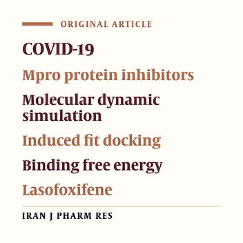 An In-silico Screening Strategy to the Prediction of New Inhibitors of COVID-19 Mpro Protein