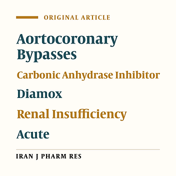 Evaluating the Effect of Acetazolamide on the Prevention of Post-operative Acute Kidney Injury after Coronary Artery Bypass Grafting Surgery: A Randomized, Open-labeled Clinical Trial