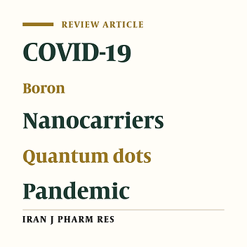Can Carbon Quantum Dots (CQDs) or Boron Compounds be an Ultimate Solution for COVID-19 Therapy?