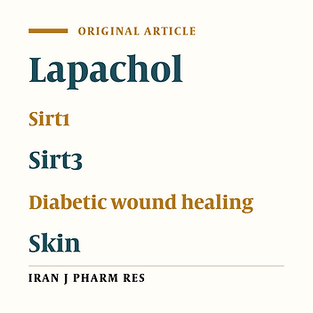 Lapachol-Induced Upregulation of Sirt1/Sirt3 is linked with Improved Skin Wound Healing in Alloxan-induced Diabetic Mice