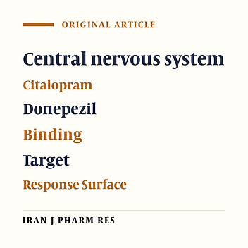 Response Surface Study on Molecular Docking Simulations of Citalopram and Donepezil as Potent CNS Drugs