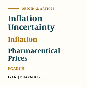 The Impact of Inflation and Its Uncertainty on Pharmaceutical Prices: Evidence from Iran