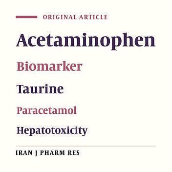 Plasma Concentration of Taurine Changes following Acetaminophen Overdose in Male Patients during Hospitalization