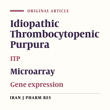 Identification of Candidate Biomarkers for Idiopathic Thrombocytopenic Purpura by Bioinformatics Analysis of Microarray Data