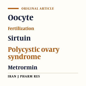 Comparison the Effect of Metformin and Clomiphene Citrate on Sirtuin3 gene Expression in the Oocytes of Mice with Polycystic Ovary Syndrome
