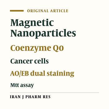 Coenzyme Q0 immobilized on Magnetic Nanoparticle: Synthesis and Antitumoral Effect on Saos, MCF7 and Hela Cell Lines