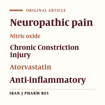 Neuroprotective and Anti-inflammatory Role of Atorvastatin and Its Interaction with Nitric Oxide (NO) in Chronic Constriction Injury-induced Neuropathic Pain