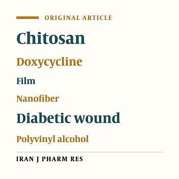 Chitosan/PVA/Doxycycline Film and Nanofiber Accelerate Diabetic Wound Healing in a Rat Model