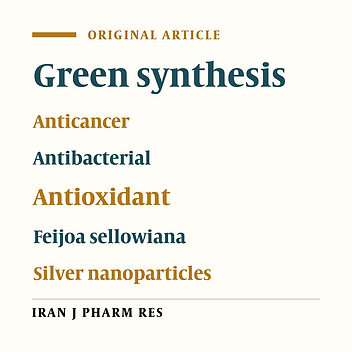 Green Synthesized Silver Nanoparticles Using Feijoa Sellowiana Leaf Extract, Evaluation of Their Antibacterial, Anticancer and Antioxidant Activities