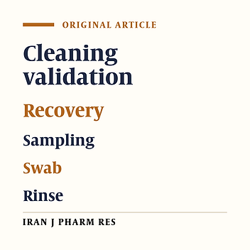Evaluation of Swab and Rinse Sampling Procedures and Recovery Rate Determination in Cleaning Validation Considering Various Surfaces, Amount and Nature of the Residues and Contaminants