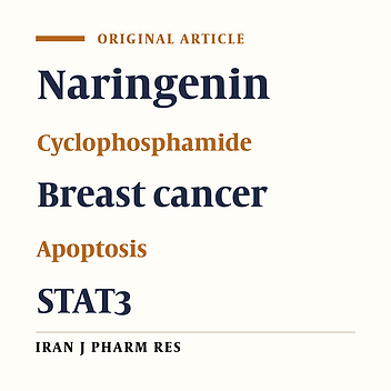Naringenin Enhances the Anti-Cancer Effect of Cyclophosphamide against MDA-MB-231 Breast Cancer Cells Via Targeting the STAT3 Signaling Pathway
