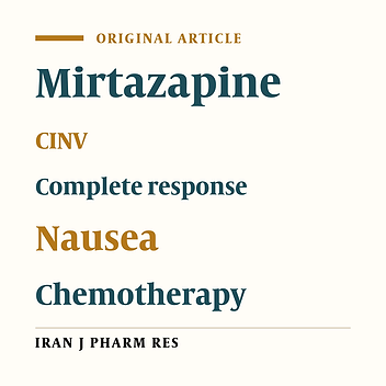 Comparison of Mirtazapine and Olanzapine on Nausea and Vomiting following Anthracycline-cyclophosphamide Chemotherapy Regimen in Patients with Breast Cancer