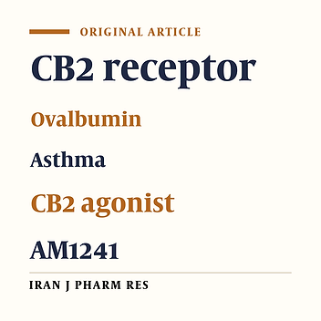CB2 Agonist (AM1241) Improving Effect on Ovalbumin-Induced Asthma in Rats