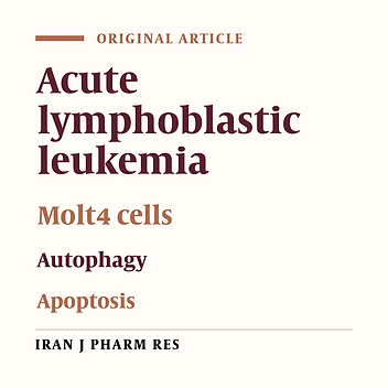 Proteasome Inhibition by Carfilzomib Induced Apotosis and Autophagy in a T-cell Acute Lymphoblastic Leukemia Cell Line