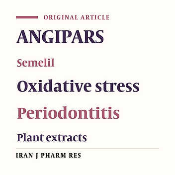 Semelil as Adjunctive Therapy in Chronic Periodontitis: A Preliminary Randomized Controlled Clinical Study