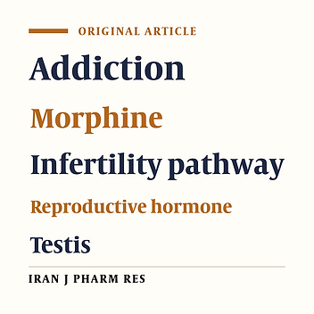 Effects of Morphine on Serum Reproductive Hormone Levels and the Expression of Genes Involved in Fertility-related Pathways in Male Rats