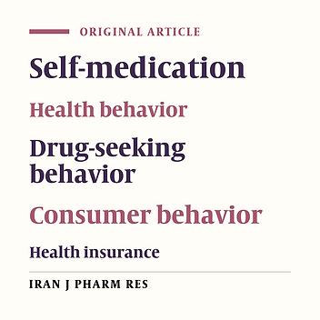 Predictors of Self-medication in Iran: A Notional Survey Study