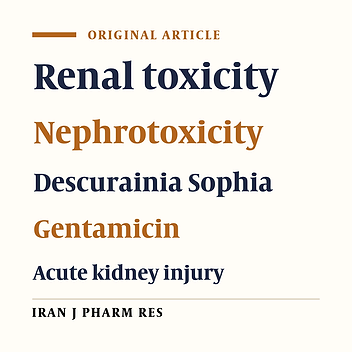 Protective Effects of Descurainia sophia against Gentamicin Induced Nephrotoxicity in Rats