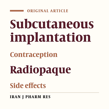 An Observational Study on the Application of the Second-generation Radiopaque Subcutaneous Implant