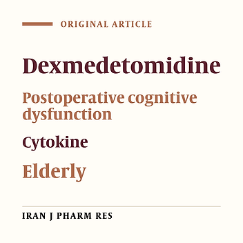 Evaluation of the Effect of Dexmedetomidine on Postoperative Cognitive Dysfunction through Aβ and Cytokines Analysis