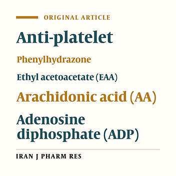 Synthesis and Antiplatelet Activity Evaluation of a Group of Novel Ethyl Acetoacetate Phenylhydrazone Derivatives