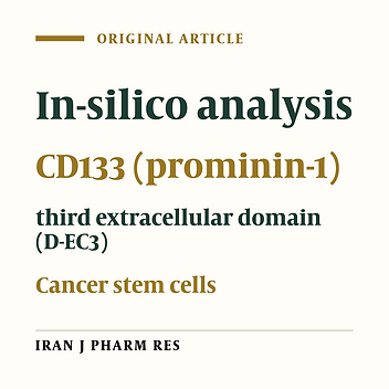 An In-silico Approach and Experimental Analysis Combination: Two Strategies for Selecting the third Extracellular Domain (D-EC3) of Human CD133 Marker as a Target for Detection of Cancer Stem Cells